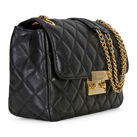 michael michael kors sloan quilted leather messenger bag|michael kors sloan editor bag.